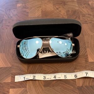 Revo Blue Mirror Aviator Sunglasses